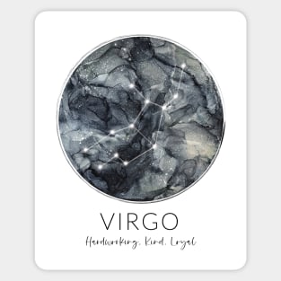 Virgo Zodiac Moon Constellation Sticker